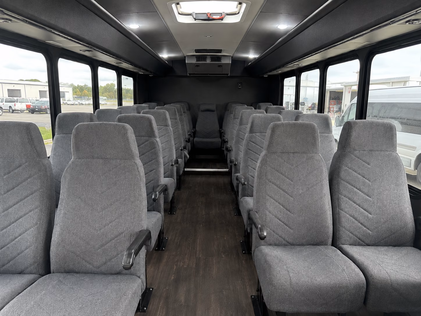 blue springs 15 passenger minibus interior