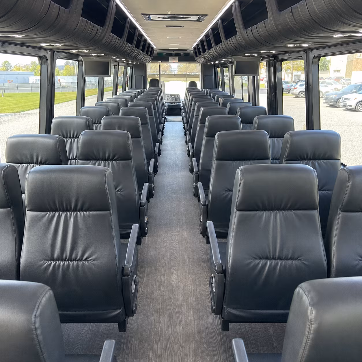 blue springs 28 passenger minibus inside