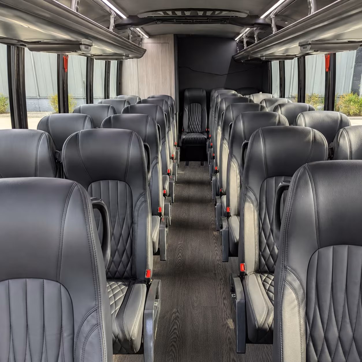blue springs 35 passenger minibus inside