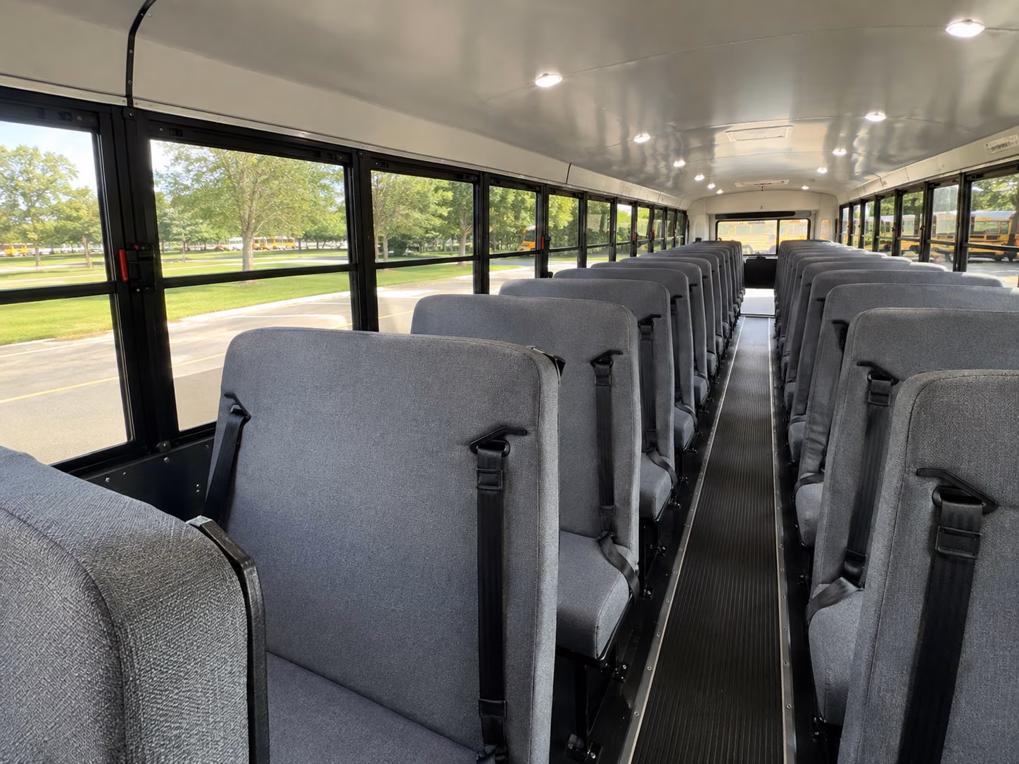 blue springs school bus inside
