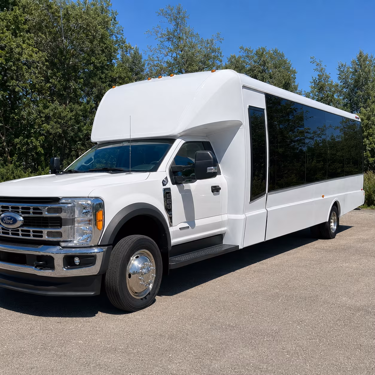 private event and festival shuttle buses near blue springs