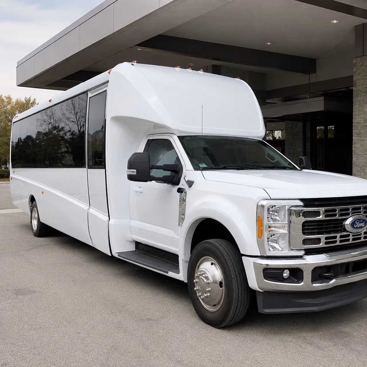 wedding shuttle buses in and around blue springs